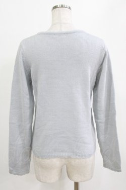 画像3: axes femme / サテンリボンニットPO M サックス H-26-01-15-077-AX-TO-NS-ZH