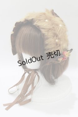 画像1: metamorphose / ファーリボンヘッドドレス  ブラウン H-26-01-15-010-ME-AC-NS-ZH