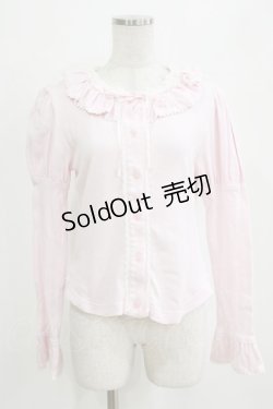 画像1: BABY,THE STARS SHINE BRIGHT / スクエアネックフリルカーディガン Free ピンク H-26-01-15-088-BA-TO-NS-ZH