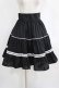 画像1: Eri Aino's collaboration / シャーロットの水曜日 フリルフレアスカート S ブラック H-26-01-16-026-PU-TO-NS-ZH (1)