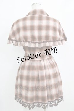 画像3: LIZ LISA / チェックケープワンピース Free ブラウン H-26-01-16-028-LO-OP-NS-ZH