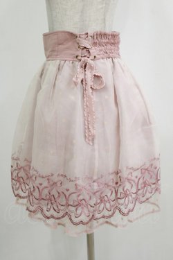 画像2: LIZ LISA / バレエ刺繍スカート Free ピンク H-26-01-16-029-LO-SK-NS-ZH