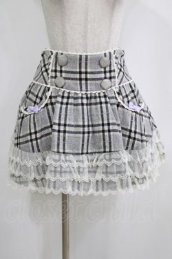 画像1: Angelic Pretty / 子供部屋タータンスカート Free グレー H-26-01-16-030-AP-SK-NS-ZH