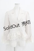 axes femme / レースフリル編上ジャケット Free ベージュ H-26-01-16-031-AX-JA-NS-ZH
