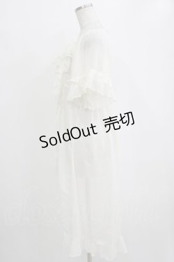 画像2: axes femme / ラッフルフリルガウン Free アイボリー H-26-01-16-034-AX-TO-NS-ZH