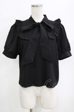 画像1: Amavel / Dreaming Ribbonボウタイトップス Free ブラック H-26-01-16-035-CA-TO-NS-ZH