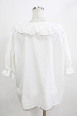 画像3: m petit by misako / MSKデシンレースエリブラウス LL オフ H-26-01-16-037-LO-BL-NS-ZH