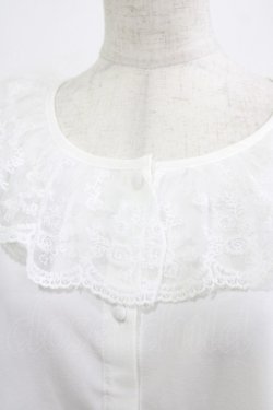 画像4: m petit by misako / MSKデシンレースエリブラウス LL オフ H-26-01-16-037-LO-BL-NS-ZH