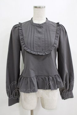 画像1: FLC / MINA*ペプラムブラウス M グレー H-26-01-16-038-LO-BL-NS-ZH