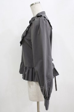 画像2: FLC / MINA*ペプラムブラウス M グレー H-26-01-16-038-LO-BL-NS-ZH