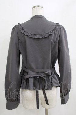 画像3: FLC / MINA*ペプラムブラウス M グレー H-26-01-16-038-LO-BL-NS-ZH