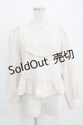 FLC / MINA*ペプラムブラウス M アイボリー H-26-01-16-039-LO-BL-NS-ZH