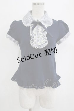 画像1: Angelic Pretty / ブリジットストライプカットソー Free ネイビー H-26-01-16-041-AP-TO-NS-ZH