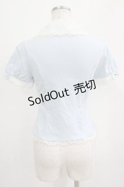 画像3: metamorphose / 半袖カットソーブラウス Free サックス H-26-01-16-042-ME-TO-NS-ZH