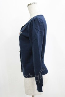 画像2: Secret Honey / トランプうさぎ刺繍カーディガン Free ネイビー H-26-01-16-049-CA-TO-NS-ZH