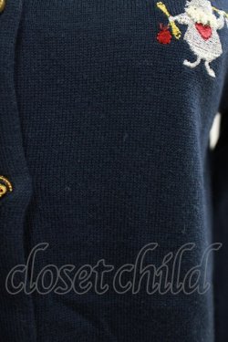 画像4: Secret Honey / トランプうさぎ刺繍カーディガン Free ネイビー H-26-01-16-049-CA-TO-NS-ZH