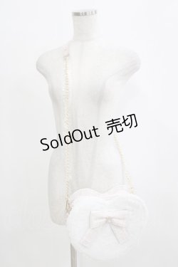 画像1: Ank Rouge / ファーツイードハートBAG  ピンク H-26-01-16-061-CA-BG-NS-ZH