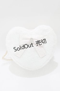 画像2: Ank Rouge / ファーツイードハートBAG  ピンク H-26-01-16-061-CA-BG-NS-ZH