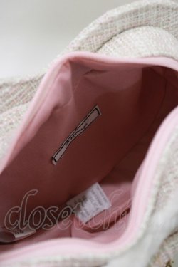 画像3: Ank Rouge / ファーツイードハートBAG  ピンク H-26-01-16-061-CA-BG-NS-ZH