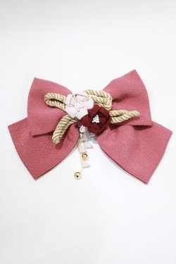 画像2: Amavel / 春爛漫の蝶々結びリボンバレッタ  ピンク H-26-01-16-073-CA-AC-NS-ZH