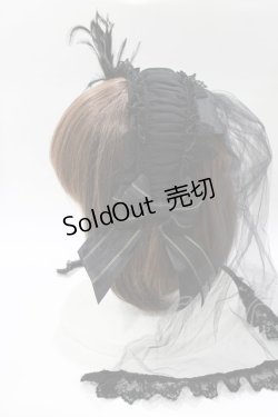 画像3: ALICE and the PIRATES / プリンセスグリザベラベールカチューシャ  ブラック H-26-01-16-075-PA-AC-NS-ZH