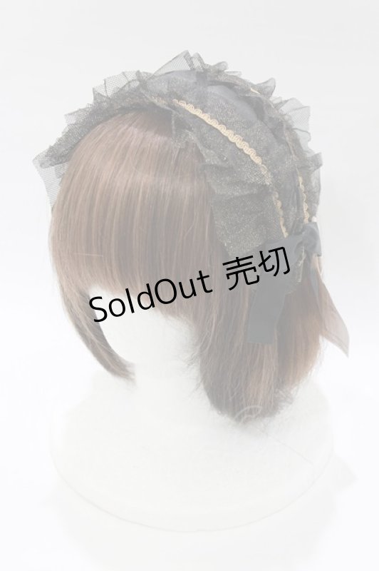 画像1: metamorphose / 合皮クロスカチューシャ  ブラック H-26-01-16-077-ME-AC-NS-ZH (1)