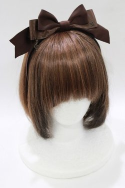 画像1: Innocent World / ト音記号とIWチャームのリボンカチューシャ  ショコラ H-26-01-16-078-IW-AC-NS-ZH