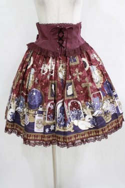 画像1: Angelic Pretty / メルカトル骨董品店スカート Free ワイン H-26-01-16-008-AP-SK-NS-ZH