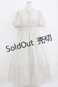 An MILLE / パフスリーブロングワンピース Free グレー H-26-01-16-011-EL-OP-NS-ZH