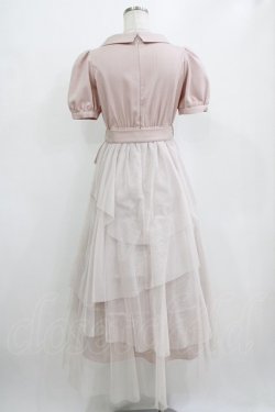 画像3: An MILLE / チュールドッキングワンピース Free ピンク H-26-01-16-012-EL-OP-NS-ZH