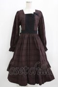 marcHenTica / チェックワンピース Free ボルドー H-26-01-16-014-LO-OP-NS-ZH