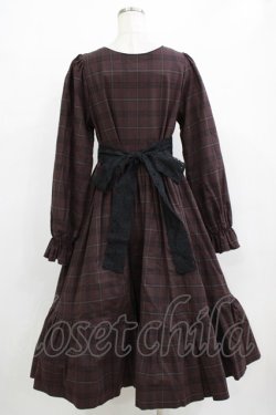 画像3: marcHenTica / チェックワンピース Free ボルドー H-26-01-16-014-LO-OP-NS-ZH