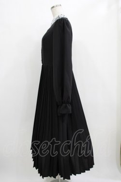 画像2: m petit by misako / AM*レースエリプリーツワンピース M ブラック H-26-01-16-015-LO-OP-NS-ZH