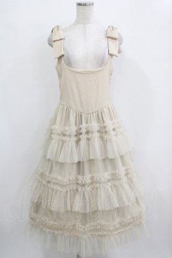 画像1: FLC / チュールワンピース M アイボリー H-26-01-16-017-LO-OP-NS-ZH