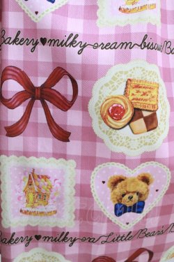 画像4: axes femme Kawaii / ベアズベーカリー柄ジャンスカ M ピンク H-26-01-16-002-AX-OP-YZ-ZH