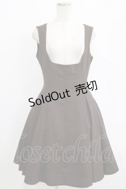 画像1: Innocent World / バイオリン刺繍フレアージャンパースカート L ショコラ H-26-01-16-023-IW-OP-NS-ZH