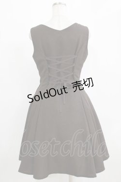 画像3: Innocent World / バイオリン刺繍フレアージャンパースカート L ショコラ H-26-01-16-023-IW-OP-NS-ZH