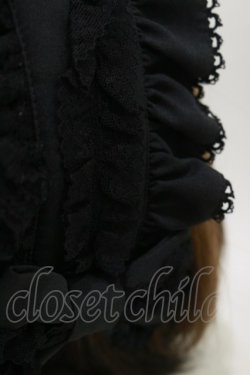 画像2: metamorphose / 両山レースブリム付きヘッドドレス  ブラック H-26-01-17-004-ME-AC-NS-ZH