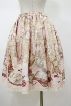 画像2: Enchantlic Enchantilly / Queen Cat〜秘密の書斎〜スカート Free ピンク H-26-01-17-045-LO-SK-NS-ZH