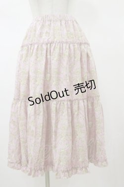 画像1: m petit by misako / NINA'S RVパニエスカート L ピンク/アイボリー　リバーシブル H-26-01-17-048-LO-SK-NS-ZH