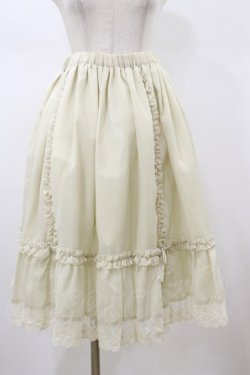 画像1: Physical Drop / フリルスカート Free アイボリー H-26-01-17-049-LO-SK-NS-ZH