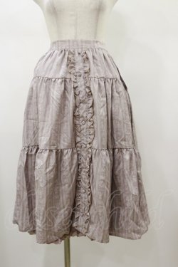 画像1: m petit by misako / MSKストライプRVSK L ピンク H-26-01-17-051-LO-SK-NS-ZH