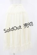 m petit by misako / サテンキリカエペチスカート L アイボリー H-26-01-17-052-LO-SK-NS-ZH