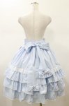 画像2: metamorphose / Dress up はしごレースハイウエストスカート サイズ1 サックス H-26-01-17-054-ME-SK-NS-ZH (2)