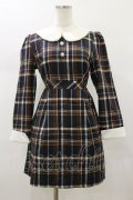 evelyn / チェックワンピース Free ネイビー H-26-01-17-058-LO-OP-NS-ZH