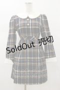 evelyn / チェックワンピース Free ネイビー H-26-01-17-058-LO-OP-NS-ZH