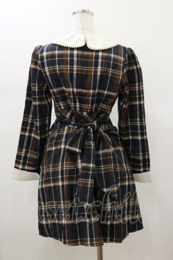 画像2: evelyn / チェックワンピース Free ネイビー H-26-01-17-058-LO-OP-NS-ZH