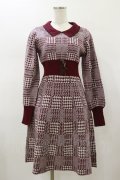 axes femme POETIQUE / ニットワンピース M ワイン H-26-01-17-059-AX-OP-NS-ZH