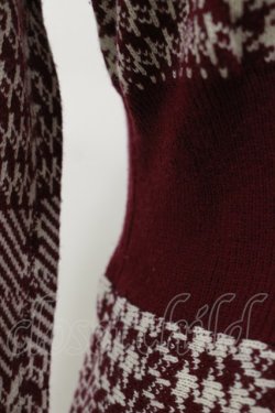 画像3: axes femme POETIQUE / ニットワンピース M ワイン H-26-01-17-059-AX-OP-NS-ZH