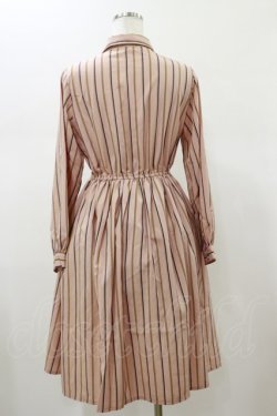 画像2: Fi.n.t / ロゴリボン付きマルチストライプワンピース Free PINK H-26-01-17-060-CA-OP-NS-ZH